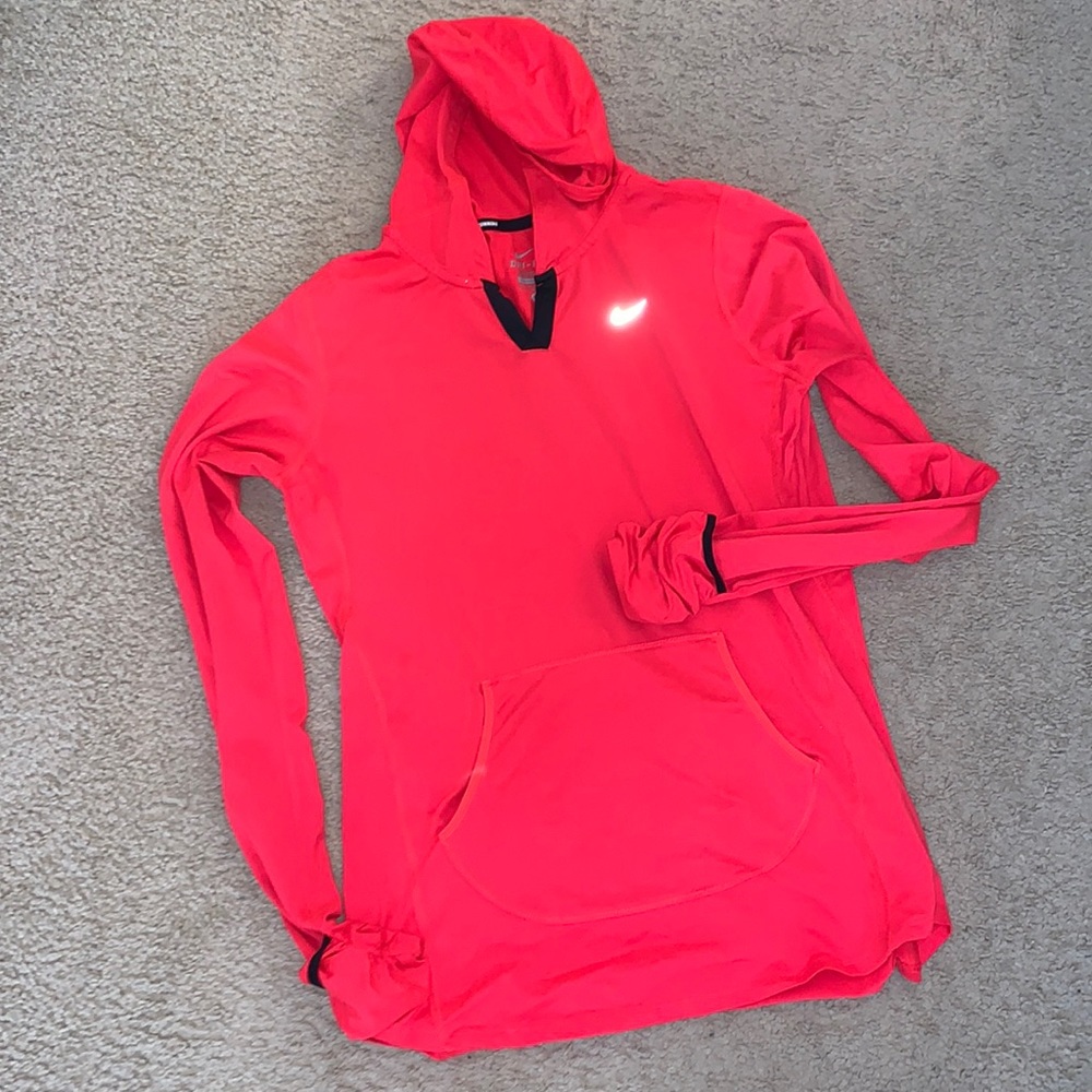 Nike Running DriFit Performance Hoodie, Mango Color